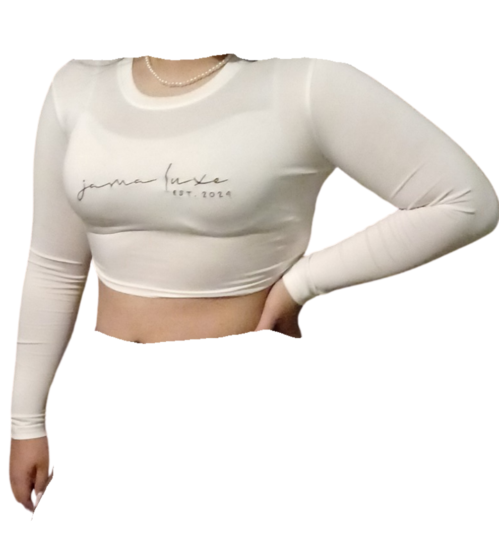 White Slim Fit Crop top